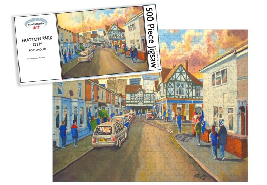 Fratton Park Stadium 'Going to the Match' Fine Art  - Portsmouth FC